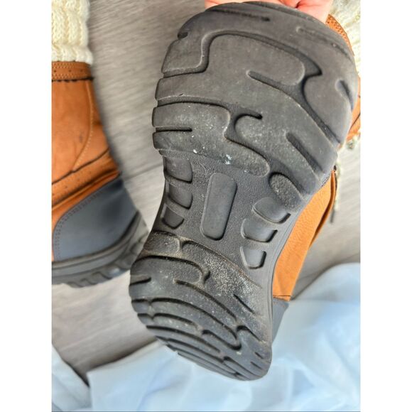 Polo Ralph Lauren Women's Ripple Winter Boots Size 8 brown w knitted top winter - Picture 4 of 6